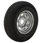 Loadstar K550 St185/80 13", LR:D/8-Ply, 5-Lug Galvanized Spoke Bias Trailer Tire & Wheel (3S334)