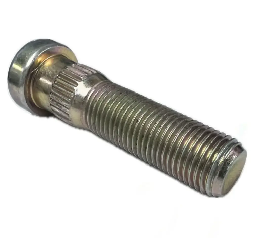 Wheel Stud, Threads: 1/2"-20, Overall Length: 2", Knurl Diameter: .56", Knurl Length: .30", Thread Length: 1.35", Brand: Dexter Marine Products (Formerly Tie Down Engineering)