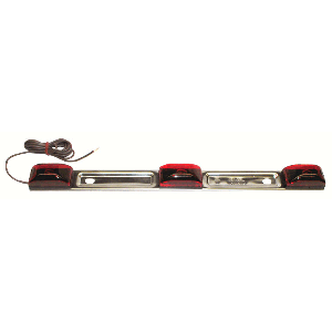 3-Light Identification Bar, Submersible, LED, With Stainless Steel Base. 14.25" Oal. Optronics Brand (Replaces C514RW)