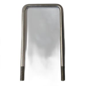 U-Bolt, Square, 1/2" X 1-7/8" X 6-1/2", Stainless Steel