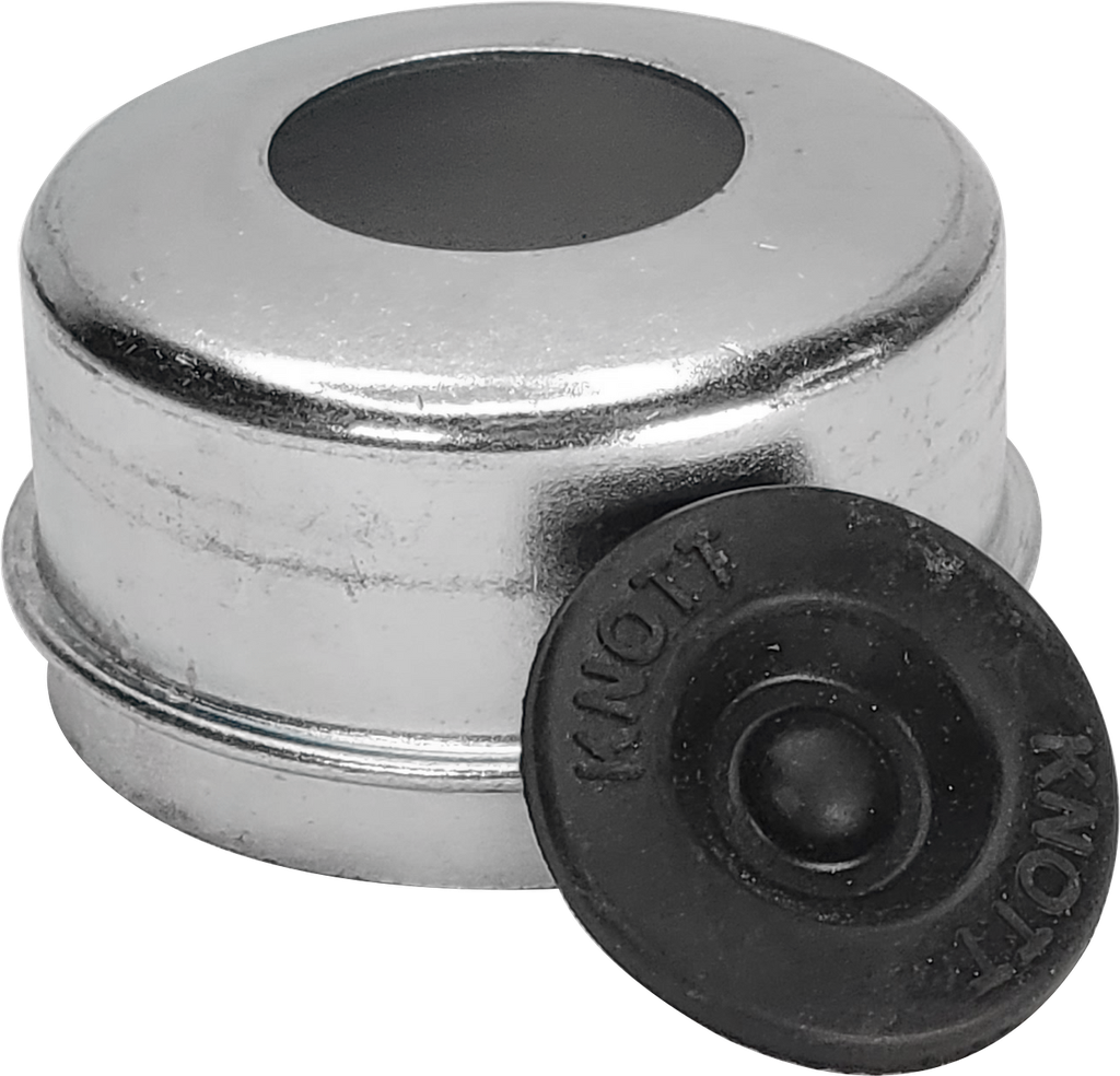 (Limited Stock) Grease Cap With Grommet, 2.37" Diameter, Fits Knott 4.2K Axle Hubs, Sold As Each