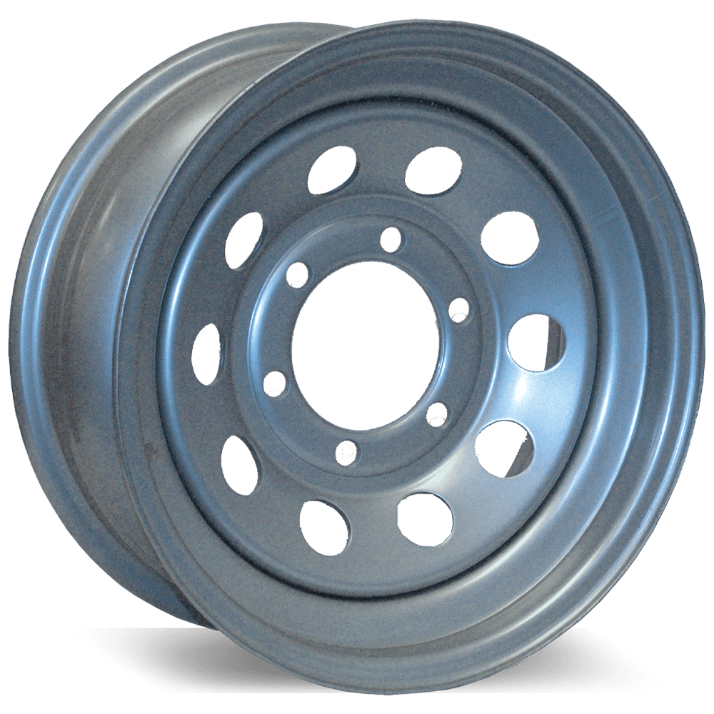 15" X 6" Rim - 5 On 4-1/2" Silver Painted Modular Steel Wheel by Dexstar
