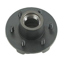 Trailer Hub, 1-3/4" X 1-1/4" Bearings, 6 X 5.5" Bolt Pattern, Painted Finish