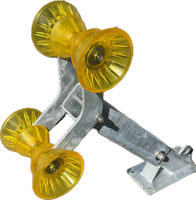 Independent Bow Stop With 2 Poly Rollers LR OEM