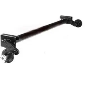 Torsion Axle, 3500 lb Capacity, 71” Hub Face, 57” Outside Bracket, 45* Down Angle, Black Painted, Dexter Brand, Alternative to 6090.30K