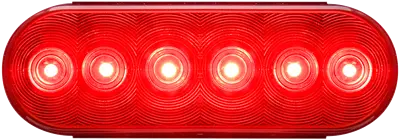 Oval Led Tail Light Only (no grommet or pigtail), 6", Optronics Brand