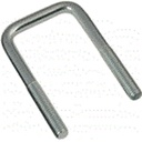 U-Bolt 1/2" X 4-1/16" X 4-1/4", Square, Stainless Steel (Ea) Load Rite #2049.76S