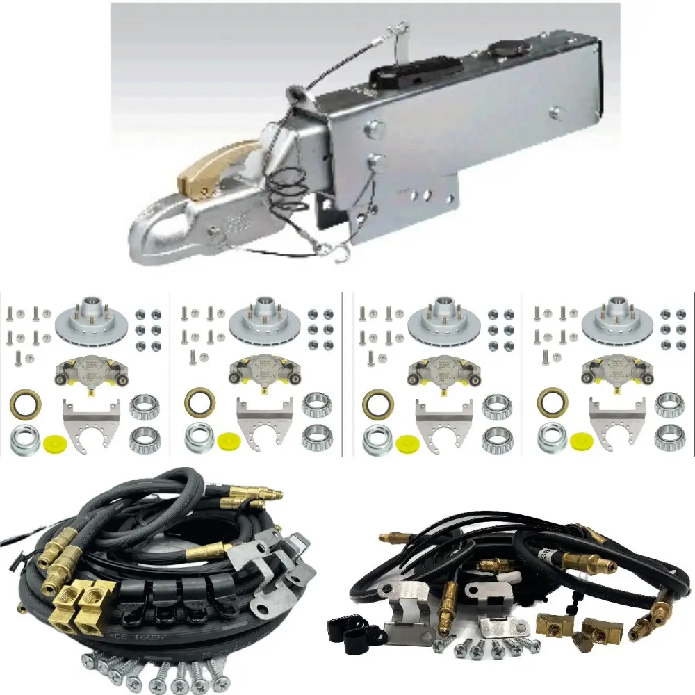 Vented 12" Disc Brake Kit With Actuator For Four Wheels 12000# Rating (Replaces K71-G00-37)