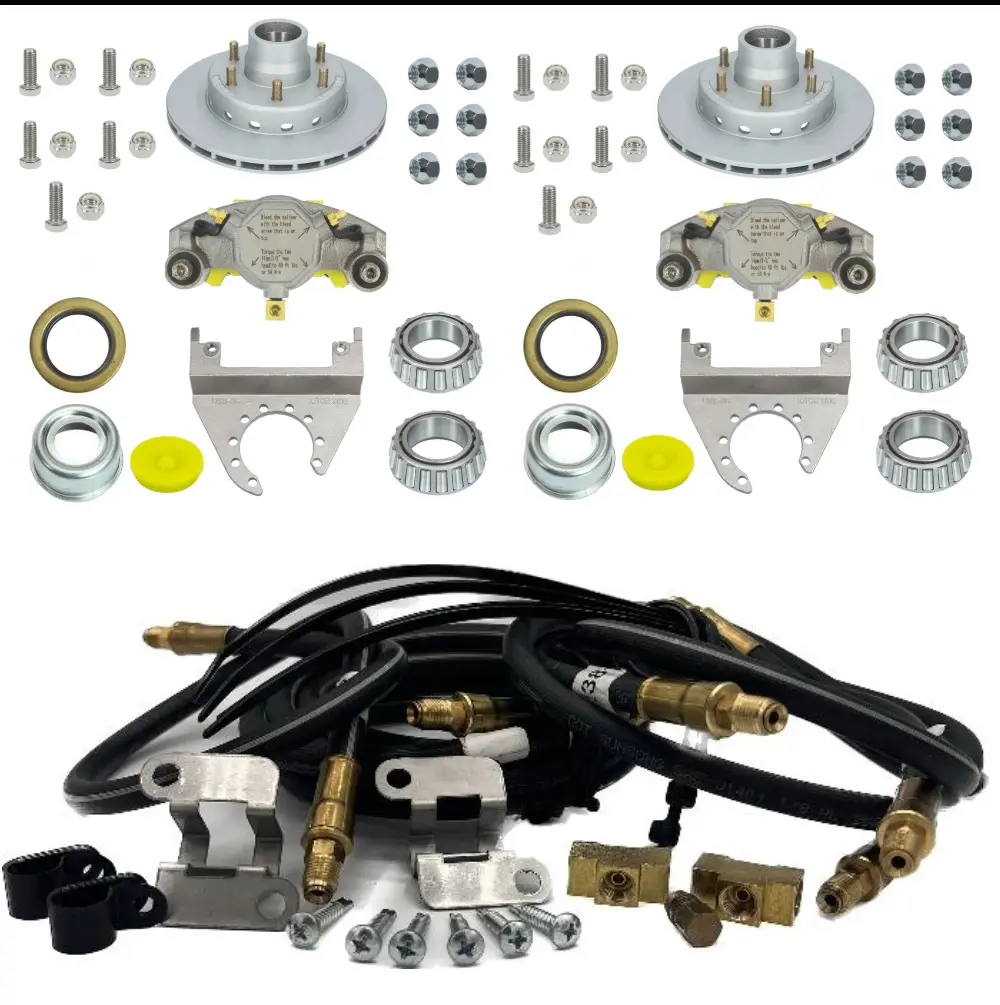 Vented 12" Disc Brake Add On Kit. 12" / 6000# Rating Vented Disc Brake. All Parts Needed To Add Brakes To an Additional Axle