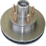 Ufp Db-35 Zinc Plated Disc Brake Rotor / Hub Assembly 9.75" Diameter, 5 X 4.5" Bolt Pattern (41019) [Bulk]