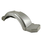(Limited Stock) Trailer Fender, Material: Plastic, Color: Silver, 30" Inside L - 43.5" Outside L x 9.7" Bottom W - 8" Top W x 12.75"H, Fits: 13" & 14" Wheels, Brand: Horizon Global, Sold as each