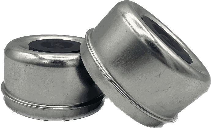 Ap Products Grease Cap With Plug, 7K & 8K Axle Hubs, 2.73" Diameter, Sold As A Pair
