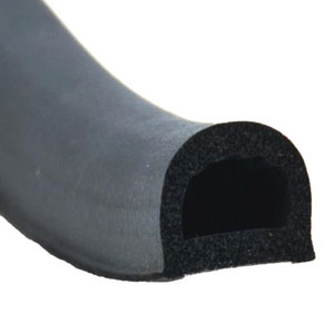 Non Ribbed D Seal W/Tape-Black