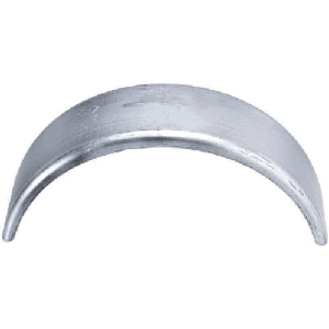 Tailer Fenders 28"Lx8"Wx10"H 16Ga( Order In Pairs Or As Ea), One Edge Is Rolled, The Other Is 90°