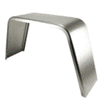 Trailer Fender, Material: Smooth Aluminum Jeep Style, 36"L x 10"W x 19.25"H, Thickness: 14g", Fits: 14" & 15" Wheels, Brand: Dexter Distribution Group, Sold as a pair