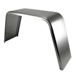 Trailer Fender, Material: Steel, 33"L x 10"W x 16.5"H, Thickness: 16g", Fits: 13" - 15" Wheels, Brand: Dexter Distribution Group, Sold as a pair