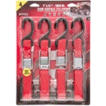 Cam Lock Straps, 900Lb, 1" X 5-1/2' (4-Pack)