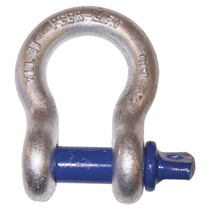 Anchor Shackle 5/8" 6500 Lb Forged Steel, Hot-Dipped Galvanized, Zinc-Plated, D-Ring Or Safety Chain.