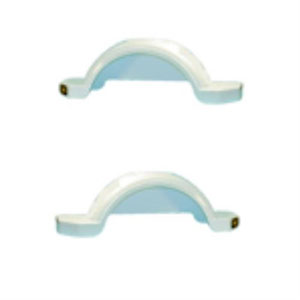 Trailer Fender, Material: Plastic, Color: White, Side: Both Sides Included, 43.5"L x 8" Top W - 9.7" Bottom W x 9.5"H, Fits: 13" - 14" Wheels, Brand: Horizon Global, Sold as a kit