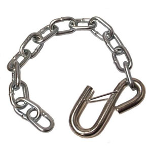 Boat Trailer Bow Safety Chain & Hook